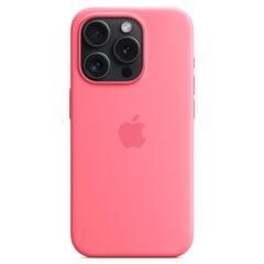 Apple Silikon-Case MagSafe für das Apple iPhone 15 Pro - Rosa