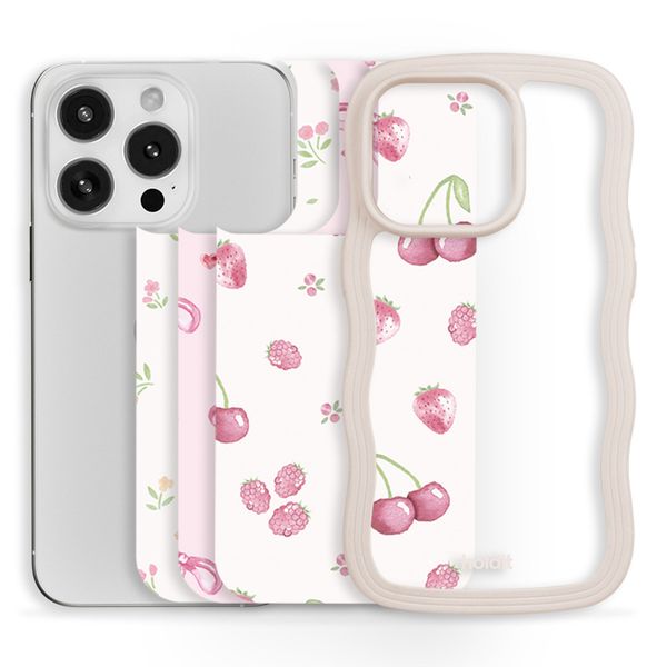 Holdit Print Pack für das Apple iPhone 14 Pro Max / 15 Pro Max / 16 Pro Max - Pink Breeze