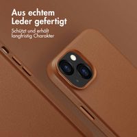 Accezz MagSafe Leather Backcover Apple iPhone 13 - Sienna Brown