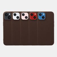 imoshion Texture Backcover Apple iPhone 14 / 13 - Dunkelbraun