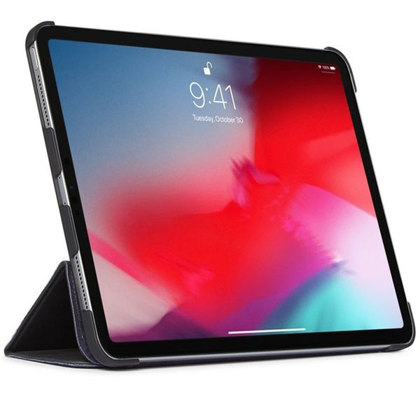 Decoded Leather Slim Klapphülle Apple iPad Pro 11 (2020) - Schwarz