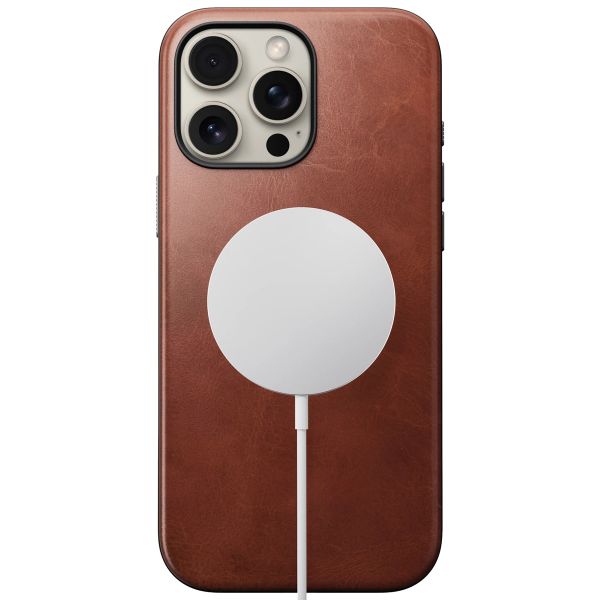 Nomad Modern Horween Leather Case für das iPhone 16 Pro Max - Olde Dublin