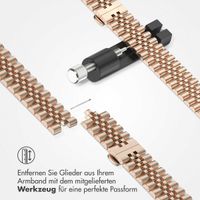 Selencia Jubilee-Edelstahlarmband für die Apple Watch Series 1 bis 9 / SE (38/40/41 mm) | Series 10 (42 mm) - Rose Gold