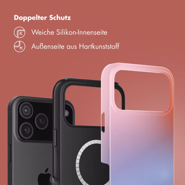 Selencia Vivid Rückabdeckung mit MagSafe Apple iPhone 17 Pro Max - Gradient Soft Blush