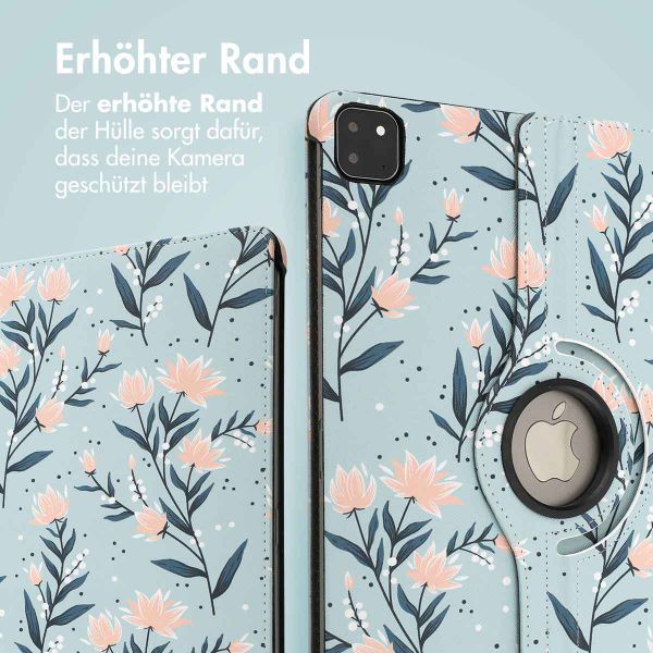 imoshion 360° drehbare Design Klapphülle iPad Air 13 Zoll (2025) M3 / (2024) M2 - Flowers