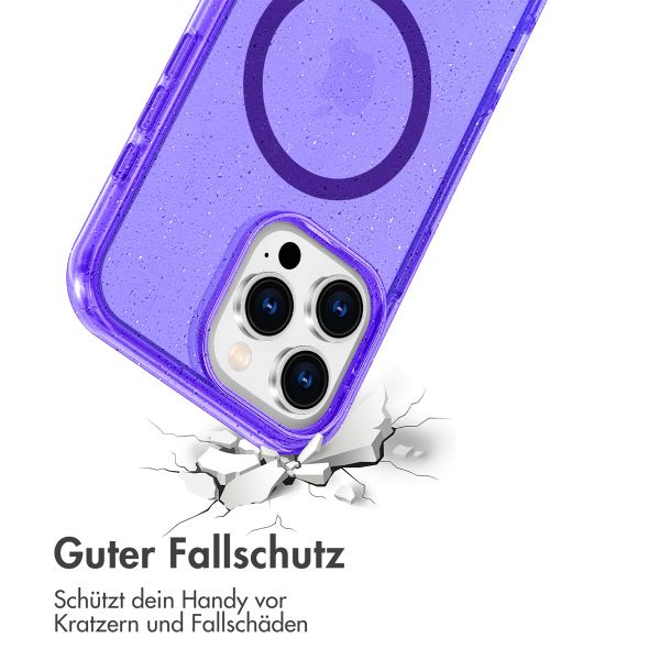 imoshion Sparkle Back Cover mit MagSafe Apple iPhone 16 Pro Max - Glitzer Violett