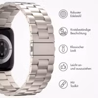 imoshion Edelstahlarmband für das Apple Watch Series 1 bis 9 / SE (38/40/41 mm) | Series 10 / 11 (42 mm) - Polarstern