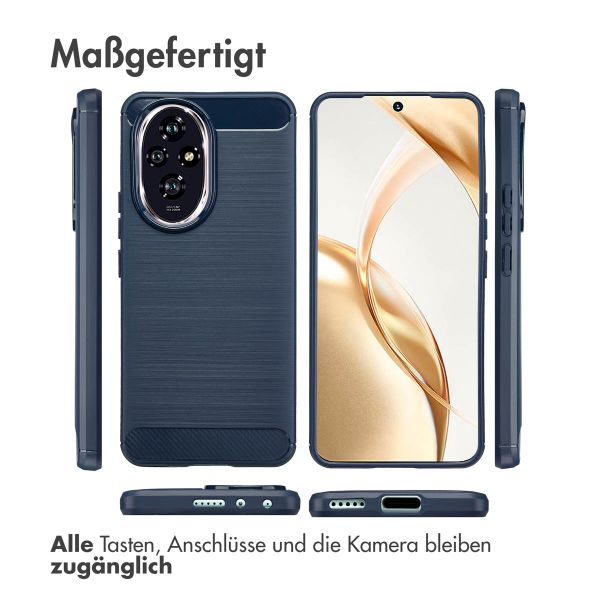 imoshion Brushed Back Cover für das Honor 200 - Dunkelblau