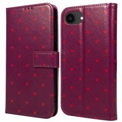 imoshion Design Klapphülle Apple iPhone 16e - Crush Check Coral Dust