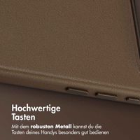 Accezz MagSafe Leather Backcover Apple iPhone Air - Kaffeebraun