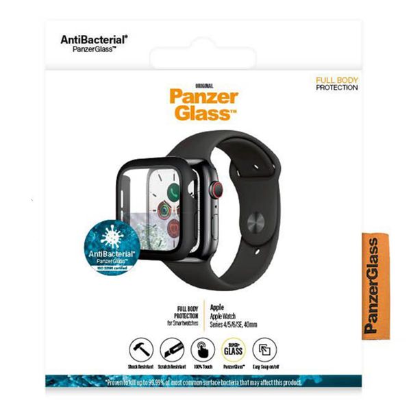 PanzerGlass Full Body Case Apple Watch 4 / 5 / 6 / SE - 40 mm - Schwarz