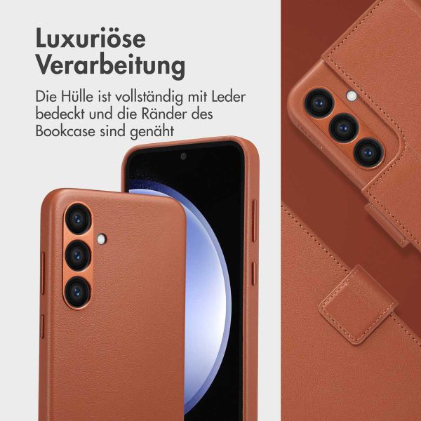 Accezz 2-in-1 Klapphülle aus Leder mit MagSafe Samsung Galaxy S23 FE - Sienna Brown