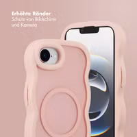 Selencia Wavy Backcover mit MagSafe Apple iPhone 16e - Soft Pink