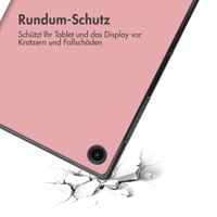 imoshion Design Trifold Klapphülle für das Samsung Galaxy Tab A8 - Floral Pink