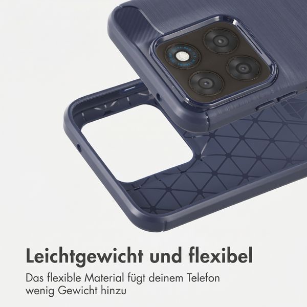 imoshion Brushed Back Cover Motorola Moto G77 - Dunkelblau