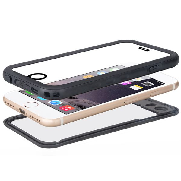 Redpepper Dot Plus Waterproof Case für das Apple iPhone SE (2022 / 2020) / 8 / 7 / 6(s) - Schwarz