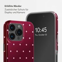 Selencia Vivid Rückabdeckung mit MagSafe Apple iPhone 15 Pro - Happy Dots Burgundy