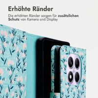 imoshion Design Klapphülle Xiaomi Redmi Note 14 Pro (4G) - Blue Flowers