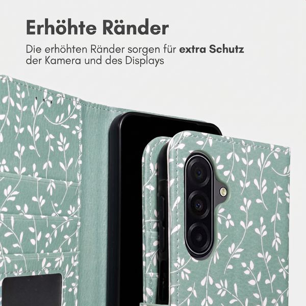 imoshion Design Klapphülle Samsung Galaxy A17 (5G) / (4G) - Smoke Green Flowers