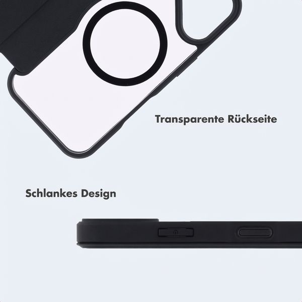 imoshion Transparente Bookcase mit MagSafe Apple iPhone 17 - Schwarz