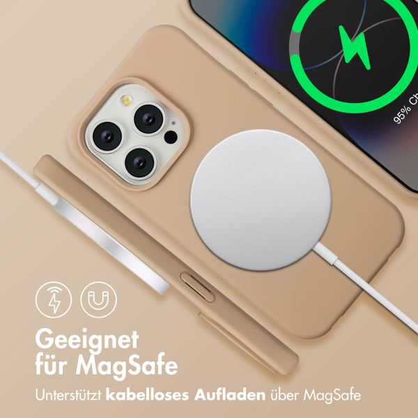 imoshion Color Backcover mit abnehmbarem Handykette und MagSafe Apple iPhone 14 Pro - Nude