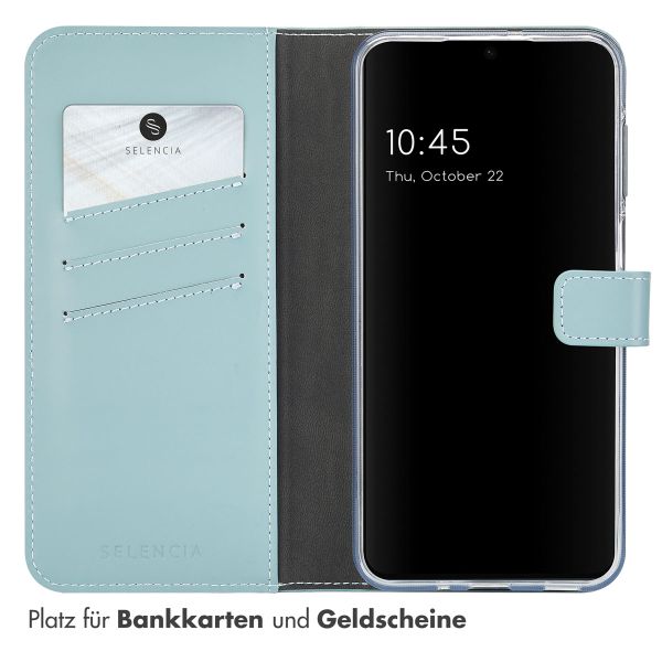 Selencia Echtleder Klapphülle Samsung Galaxy A16 - Air Blue