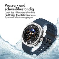imoshion Ocean Silikonarmband für das  Samsung Galaxy Watch 8 (40/44mm) / Classic (46mm) - Dunkelblau