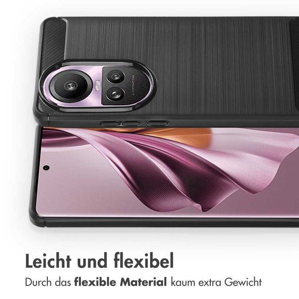 imoshion Brushed Back Cover für das Oppo Reno 10 / 10 Pro - Schwarz