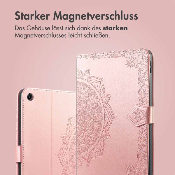imoshion Mandala Klapphülle Samsung Galaxy Tab A9 Plus - Rose Gold
