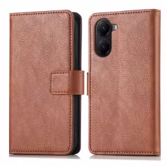 imoshion Luxuriöse Klapphülle Xiaomi Poco X7 Pro - Braun
