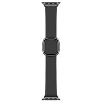 Apple Leather Band Modern Buckle für die Apple Watch Series 1 bis 9 / SE (38/40/41 mm) | Series 10 (42 mm) - Größe S - Schwarz