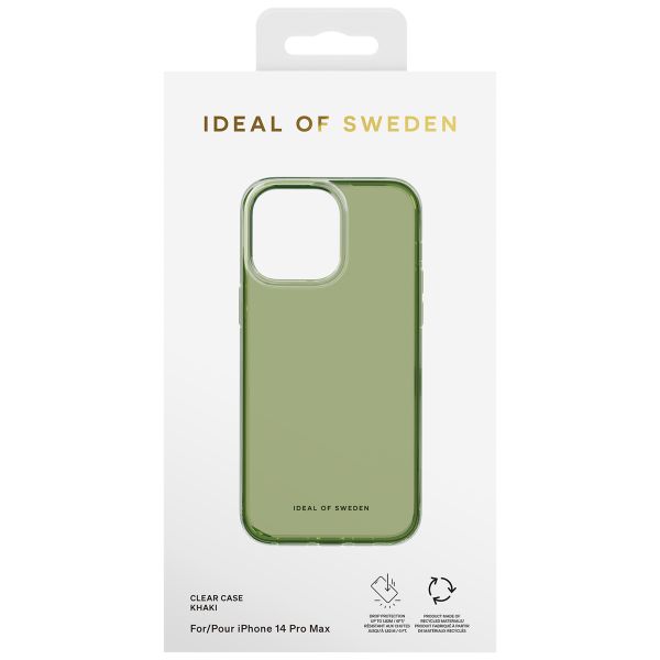 iDeal of Sweden Clear Case für das Apple iPhone 14 Pro Max - Khaki