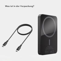Selencia Vivid Powerbank 5.000 mAh - MagSafe und Qi - Black / Wavy Baby Burgundy