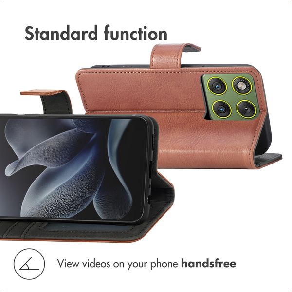 imoshion Luxuriöse Klapphülle Motorola Edge 70 - Braun