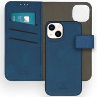 imoshion Entfernbare 2-1 luxuriöse Klapphülle für das Apple iPhone 14 - Blau