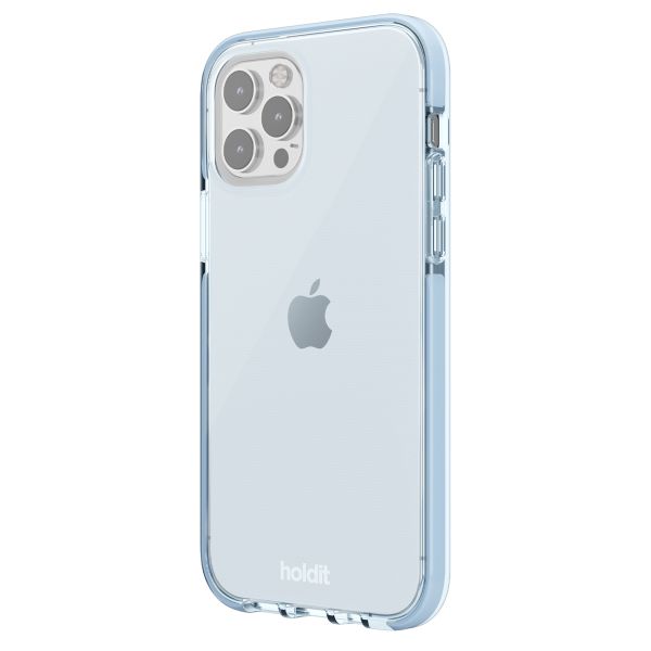 Holdit Seethru Case für das iPhone 12 (Pro) - Mineral Blue