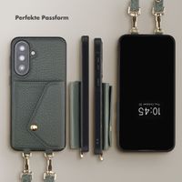 Selencia Sera HandyHülle mit Kordel und Umschlag-Kartenhalter Samsung Galaxy A37 (5G) - Sage Green