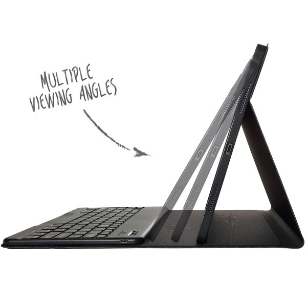Accezz QWERTZ ﻿Bluetooth Keyboard Klapphülle für das iPad Pro 13 (2025) M5 / (2024) M4 - Schwarz