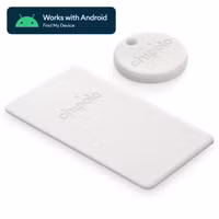 Chipolo Point Bundle – Bluetooth-Tracker für Android – 1x Tag & 1x Karte – Weiß