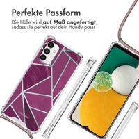 imoshion Design Hülle mit Band Samsung Galaxy A13 (5G) - Bordeaux Graphic