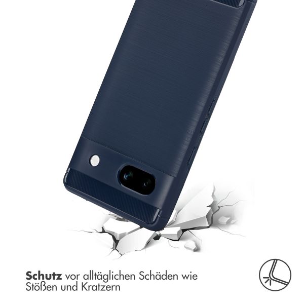 imoshion Brushed Back Cover Google Pixel 7a - Dunkelblau