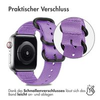 imoshion Nylonarmband für das Apple Watch Series 1-9 / SE - 38/40/41 mm / Series 10 - 42 mm - Violett