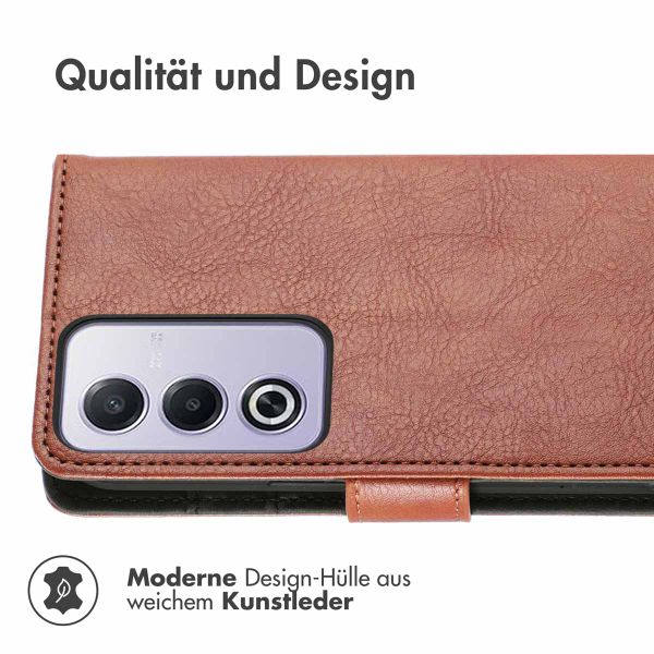 imoshion Luxuriöse Klapphülle Oppo A80 5G - Braun