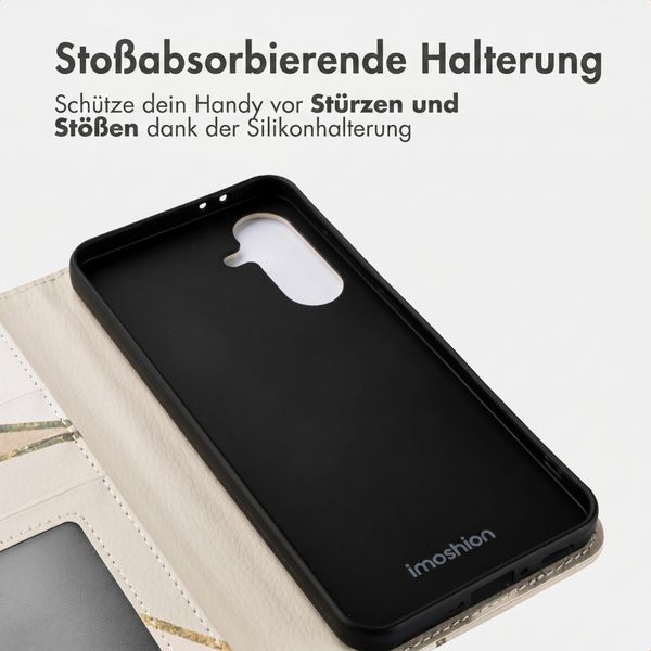 imoshion Design Klapphülle Samsung Galaxy A56 - Beige Graphic