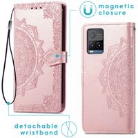 imoshion Mandala Klapphülle für das Vivo Y21(s) / Y33s - Rose Gold