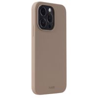 Holdit Silicone Case für das iPhone 15 Pro - Mocha Brown