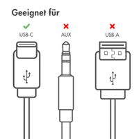 imoshion Kopfhörer - Kabelgebundene Kopfhörer - Mit USB-C Anschluss - Schwarz