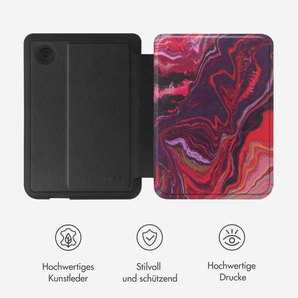 Selencia Vivid Klapphülle Kobo Clara Colour / Clara BW - Marble Purple