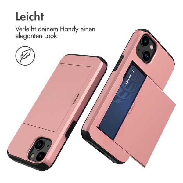 imoshion Backcover mit Kartenfach Apple iPhone 14 - Rosé gold