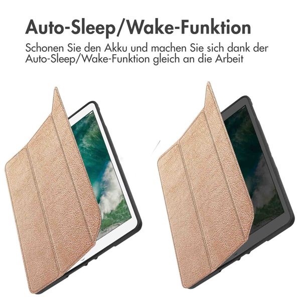 imoshion Trifold Klapphülle Apple iPad 6 (2018) 9.7 Zoll / iPad 5 (2017) 9.7 Zoll / Air 2 (2014)/Air 1 (2013) - Rosé gold